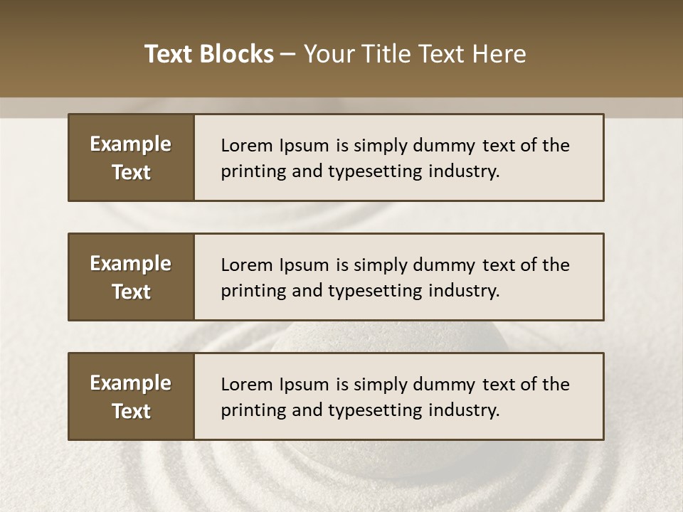 Circles Vertical Sand PowerPoint Template