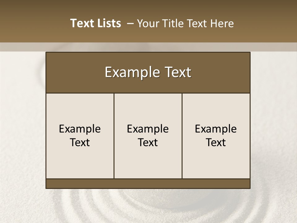 Circles Vertical Sand PowerPoint Template