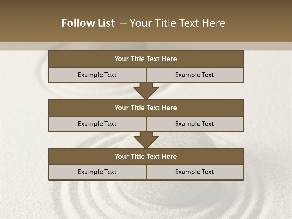 Circles Vertical Sand PowerPoint Template