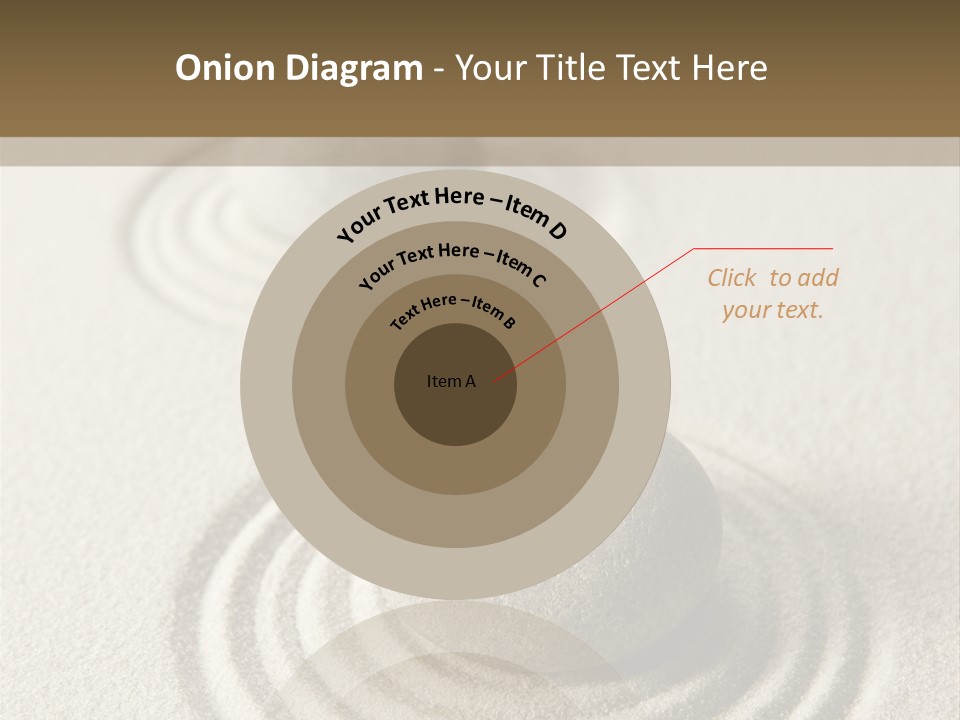Circles Vertical Sand PowerPoint Template