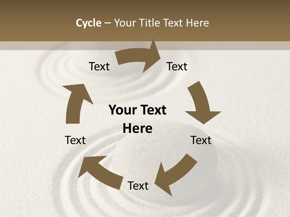 Circles Vertical Sand PowerPoint Template