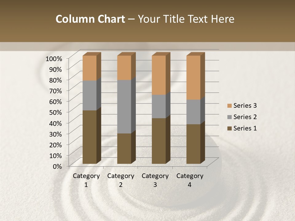 Circles Vertical Sand PowerPoint Template