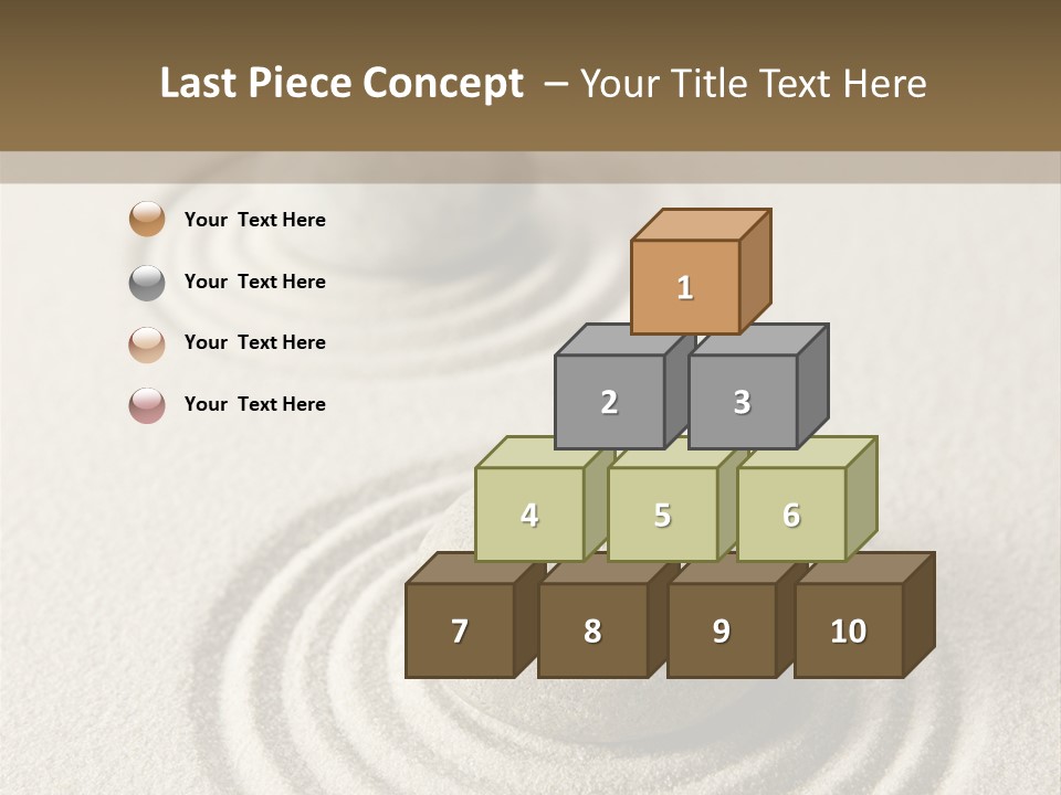 Circles Vertical Sand PowerPoint Template