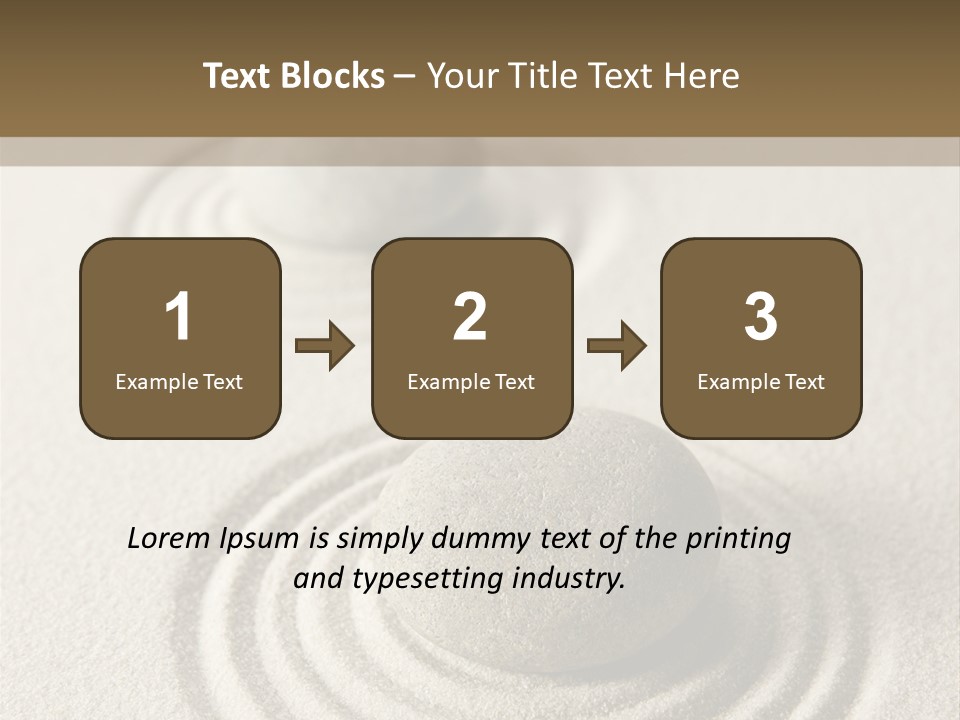 Circles Vertical Sand PowerPoint Template