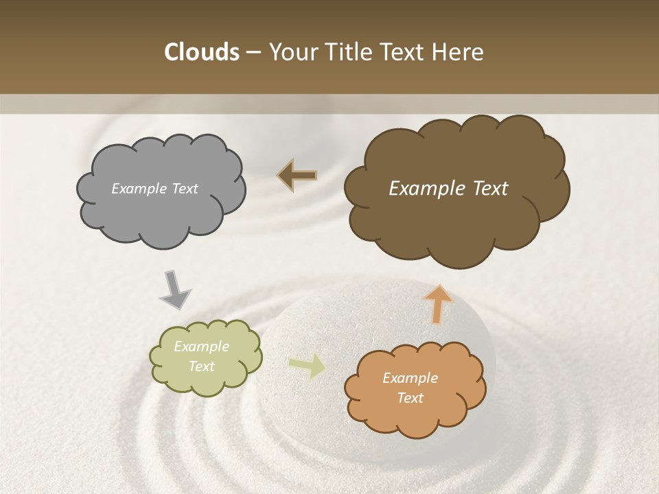 Circles Vertical Sand PowerPoint Template