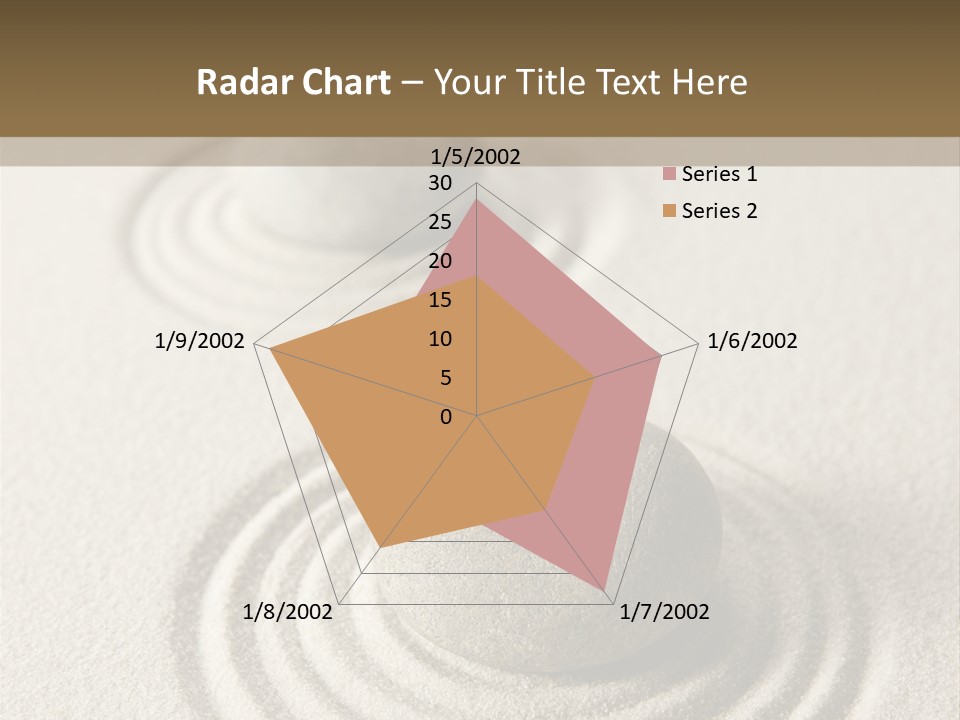 Circles Vertical Sand PowerPoint Template