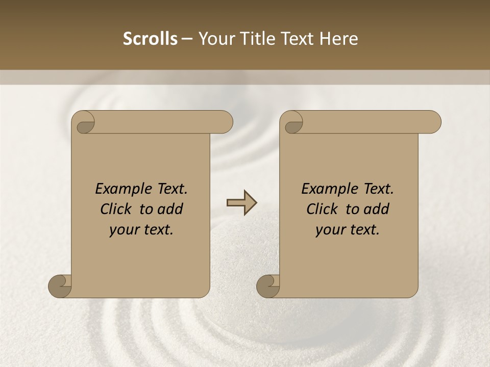 Circles Vertical Sand PowerPoint Template