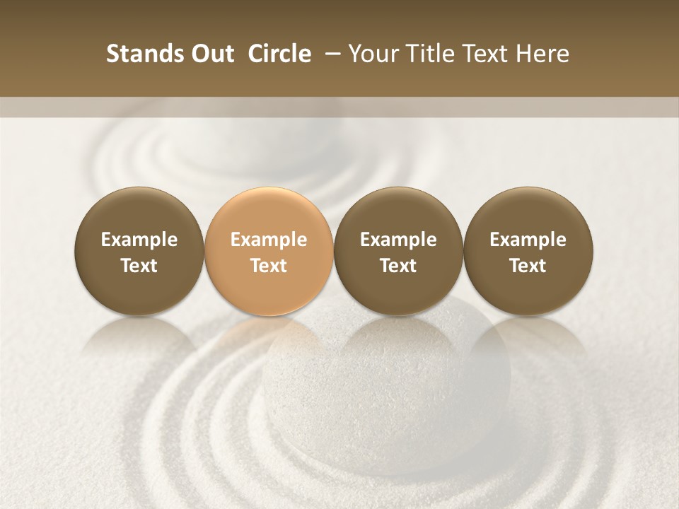Circles Vertical Sand PowerPoint Template