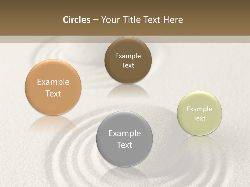 Circles Vertical Sand PowerPoint Template