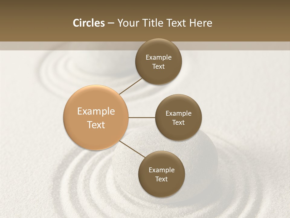 Circles Vertical Sand PowerPoint Template