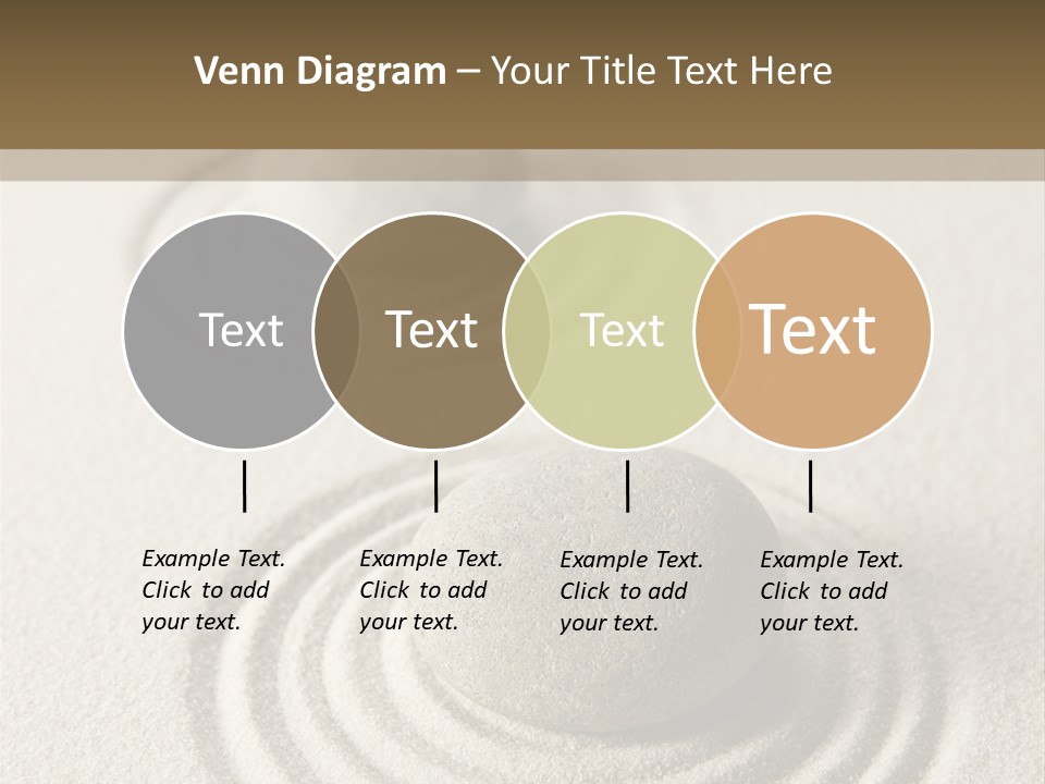Circles Vertical Sand PowerPoint Template