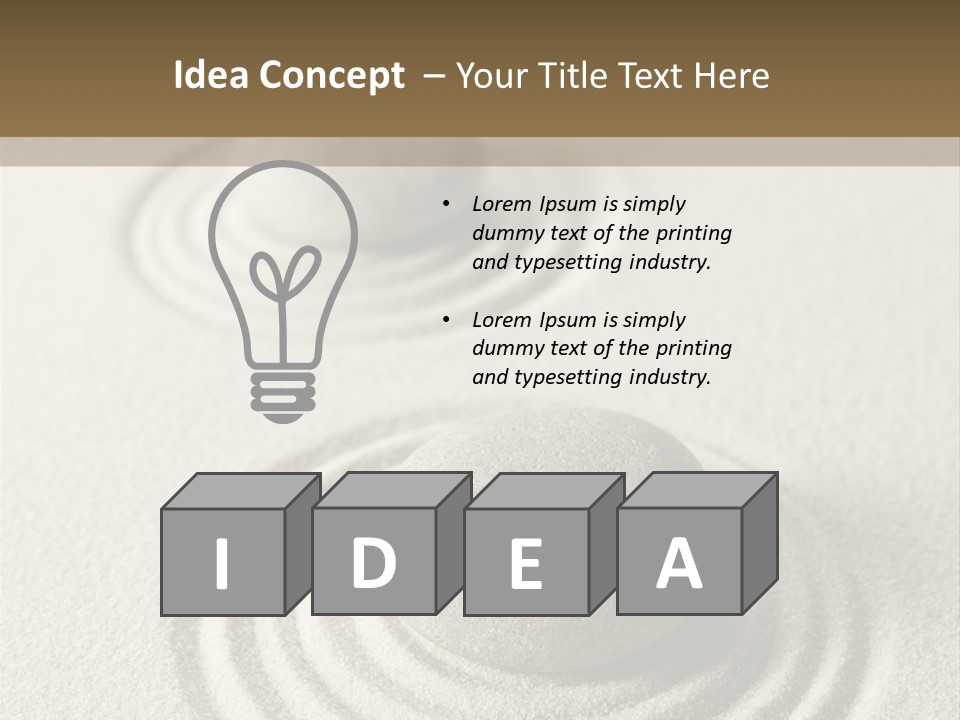 Circles Vertical Sand PowerPoint Template