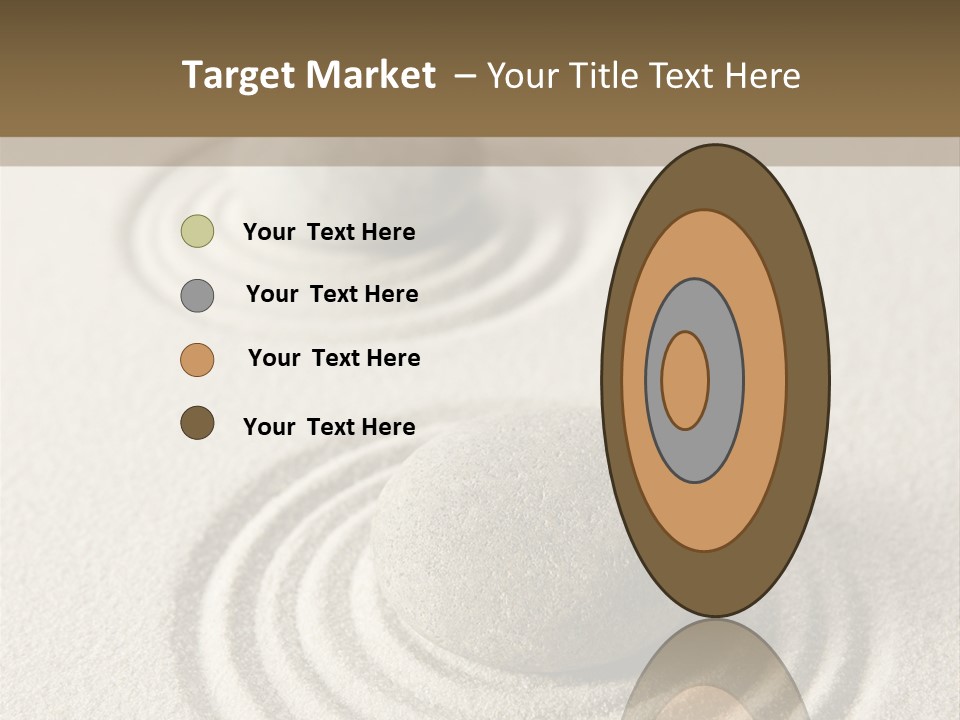 Circles Vertical Sand PowerPoint Template
