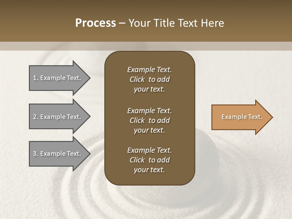 Circles Vertical Sand PowerPoint Template