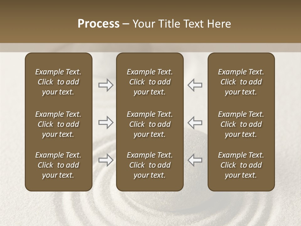 Circles Vertical Sand PowerPoint Template