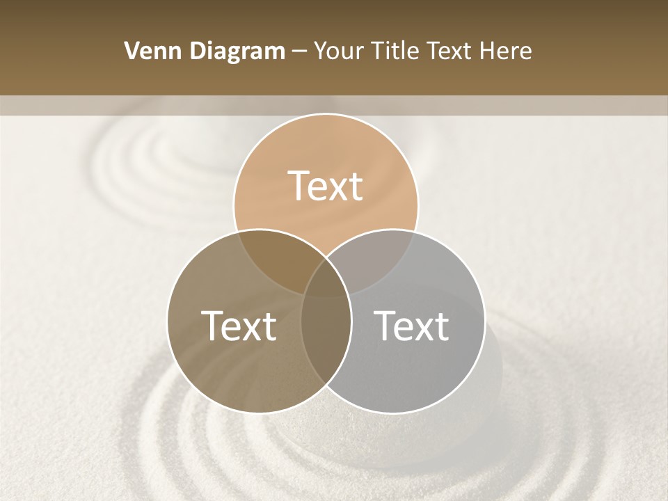 Circles Vertical Sand PowerPoint Template