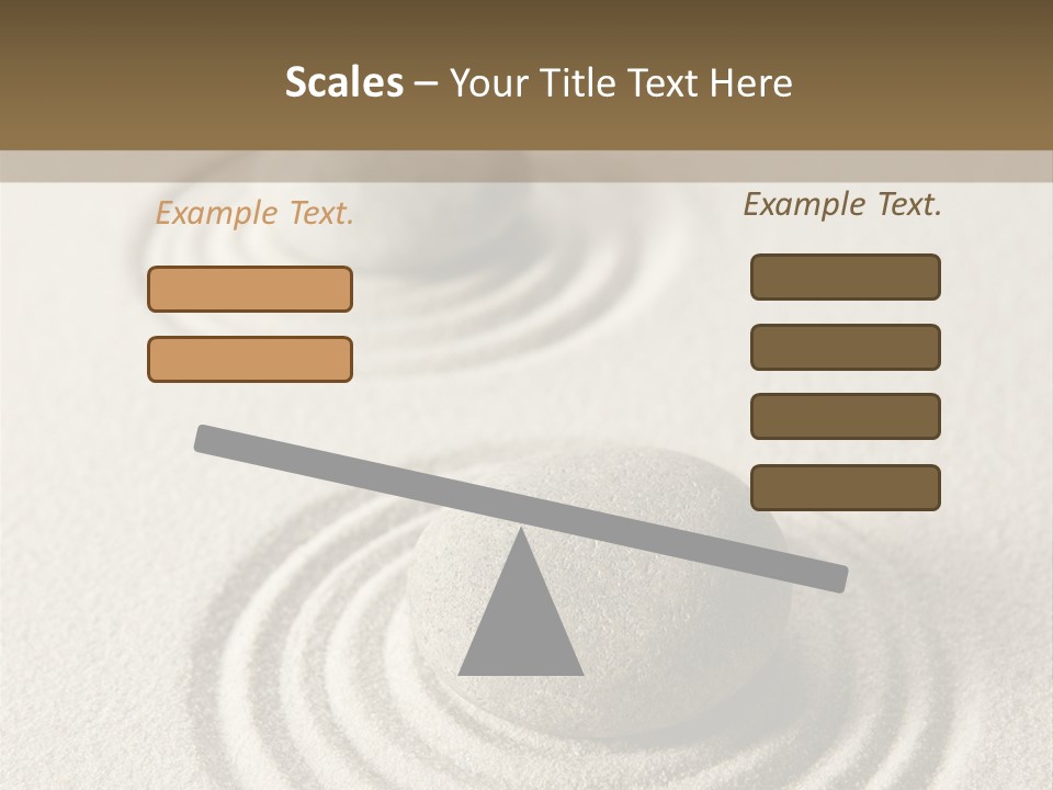 Circles Vertical Sand PowerPoint Template