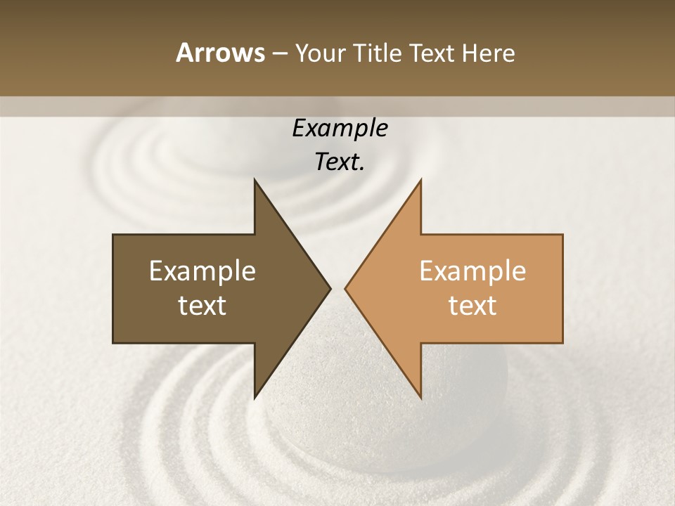 Circles Vertical Sand PowerPoint Template