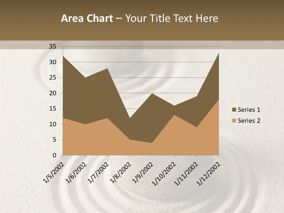 Circles Vertical Sand PowerPoint Template