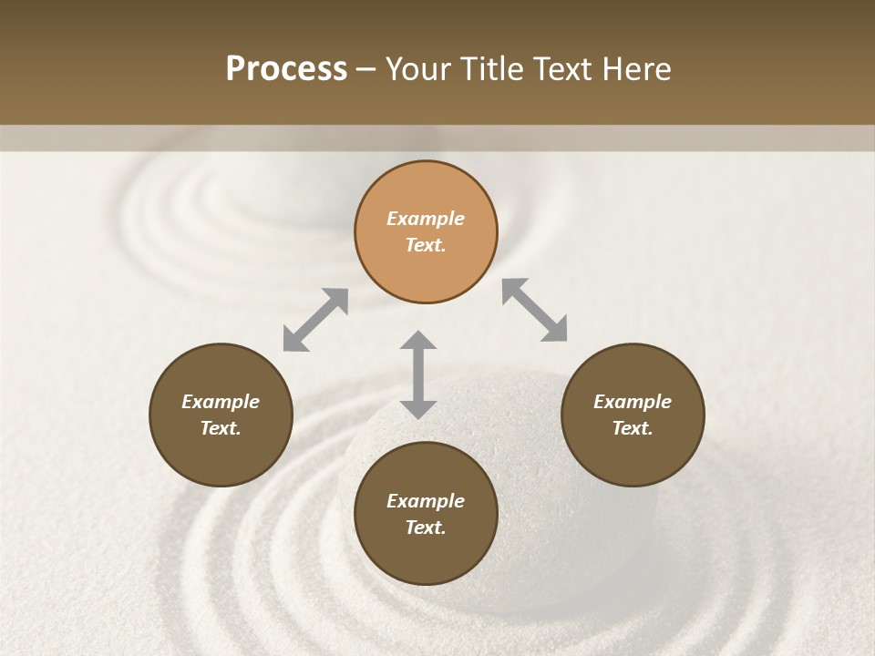 Circles Vertical Sand PowerPoint Template