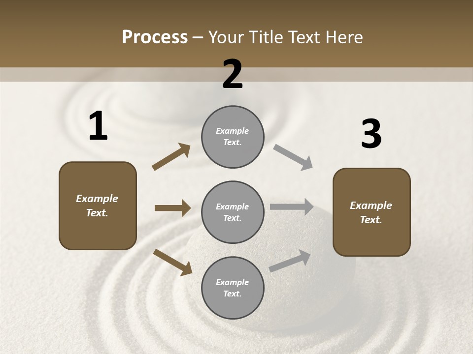 Circles Vertical Sand PowerPoint Template