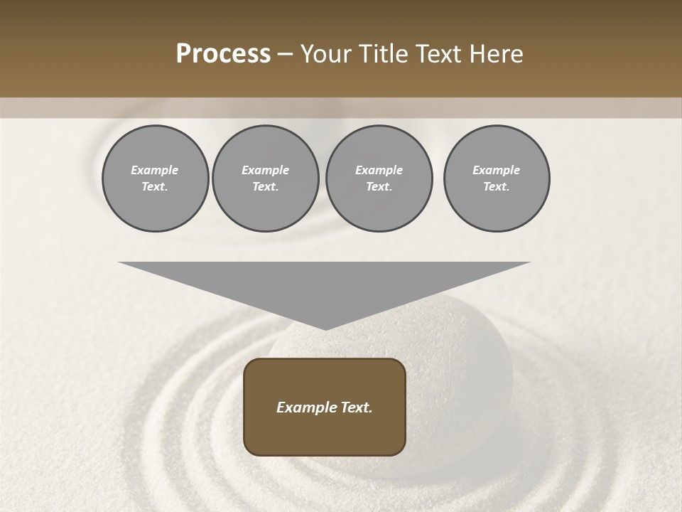 Circles Vertical Sand PowerPoint Template