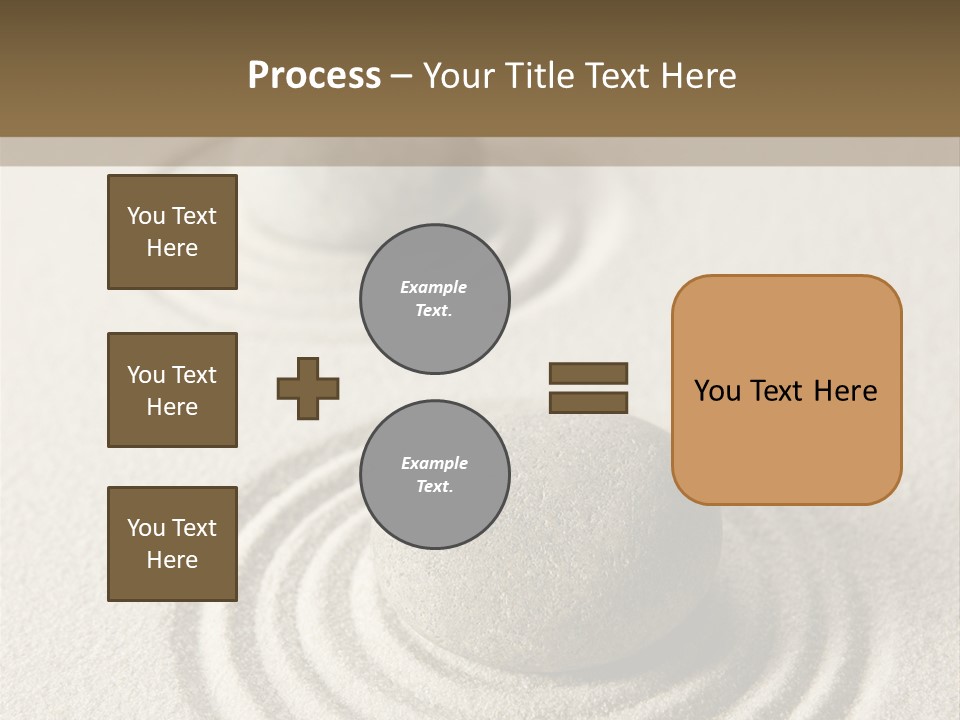 Circles Vertical Sand PowerPoint Template