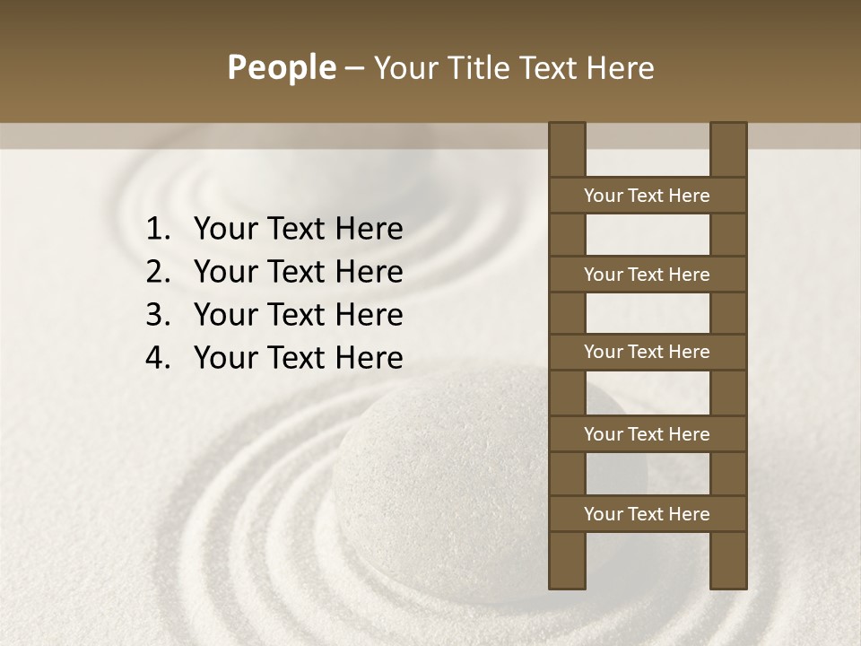 Circles Vertical Sand PowerPoint Template