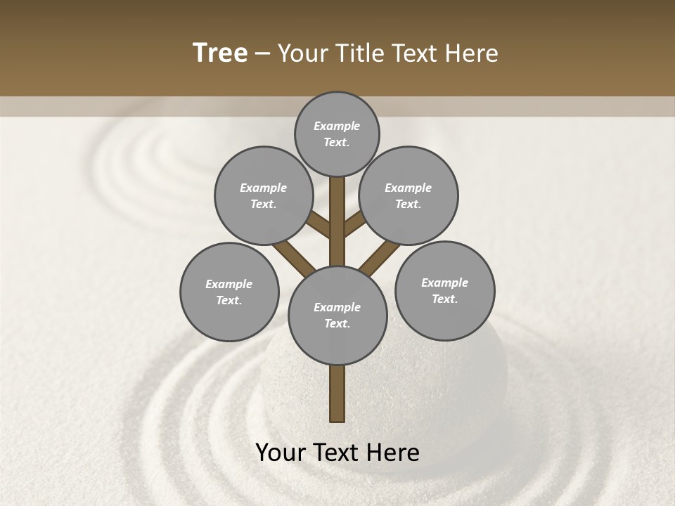 Circles Vertical Sand PowerPoint Template