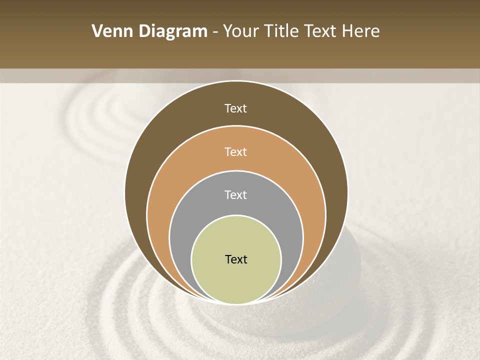 Circles Vertical Sand PowerPoint Template