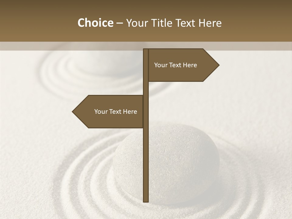 Circles Vertical Sand PowerPoint Template