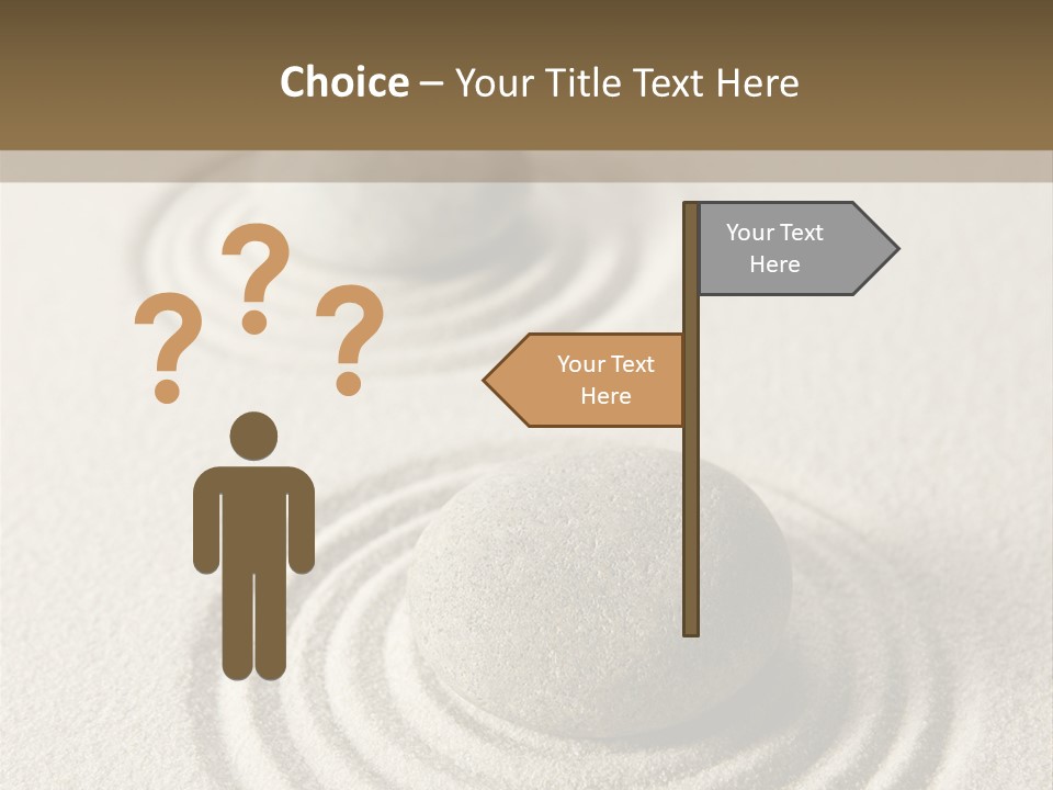 Circles Vertical Sand PowerPoint Template