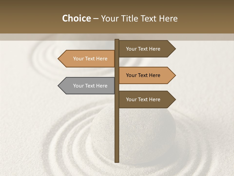 Circles Vertical Sand PowerPoint Template