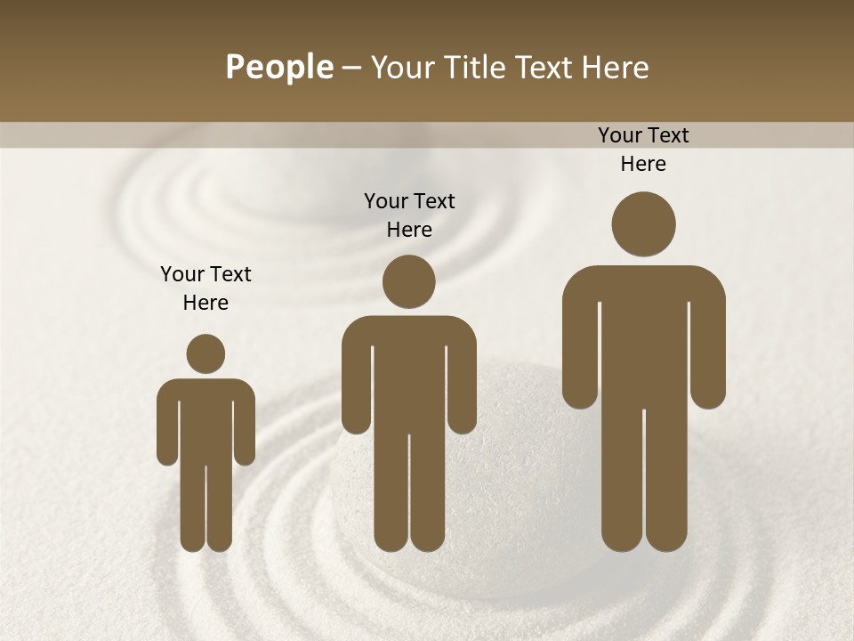 Circles Vertical Sand PowerPoint Template