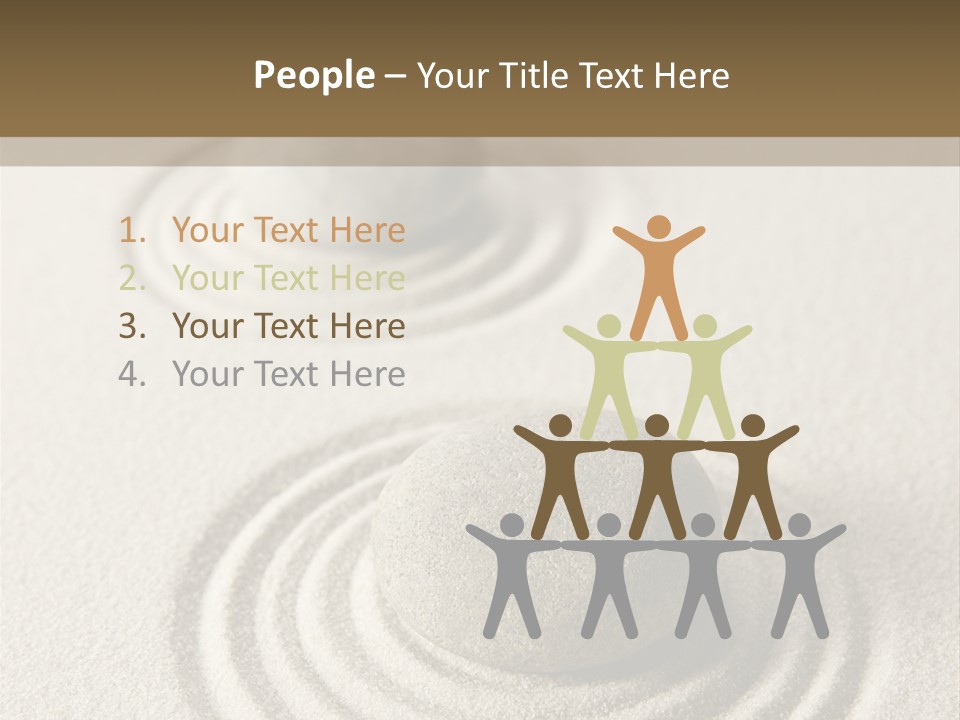 Circles Vertical Sand PowerPoint Template