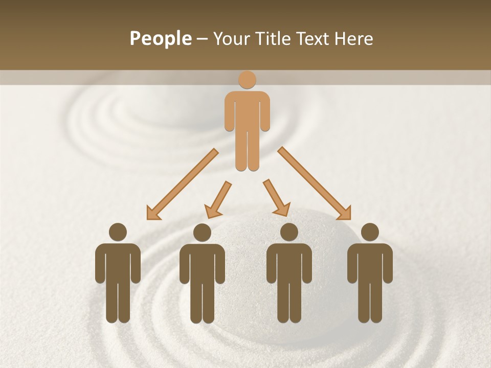 Circles Vertical Sand PowerPoint Template