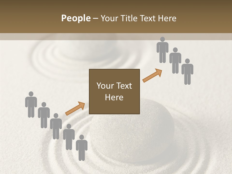 Circles Vertical Sand PowerPoint Template