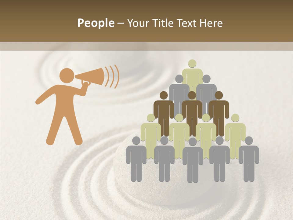 Circles Vertical Sand PowerPoint Template