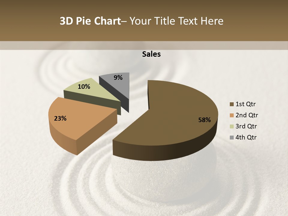Circles Vertical Sand PowerPoint Template