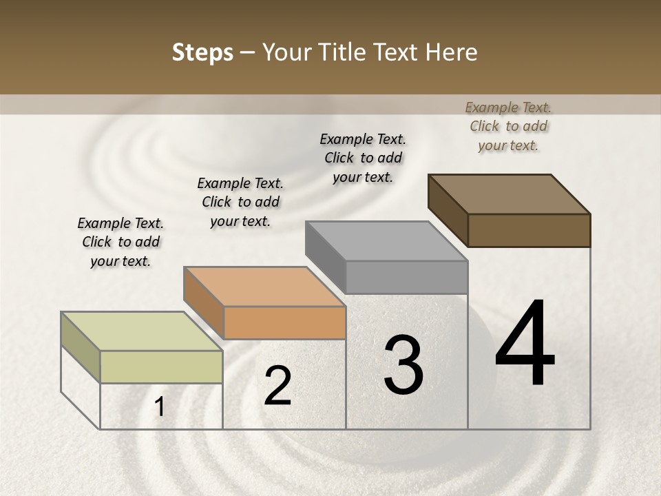 Circles Vertical Sand PowerPoint Template