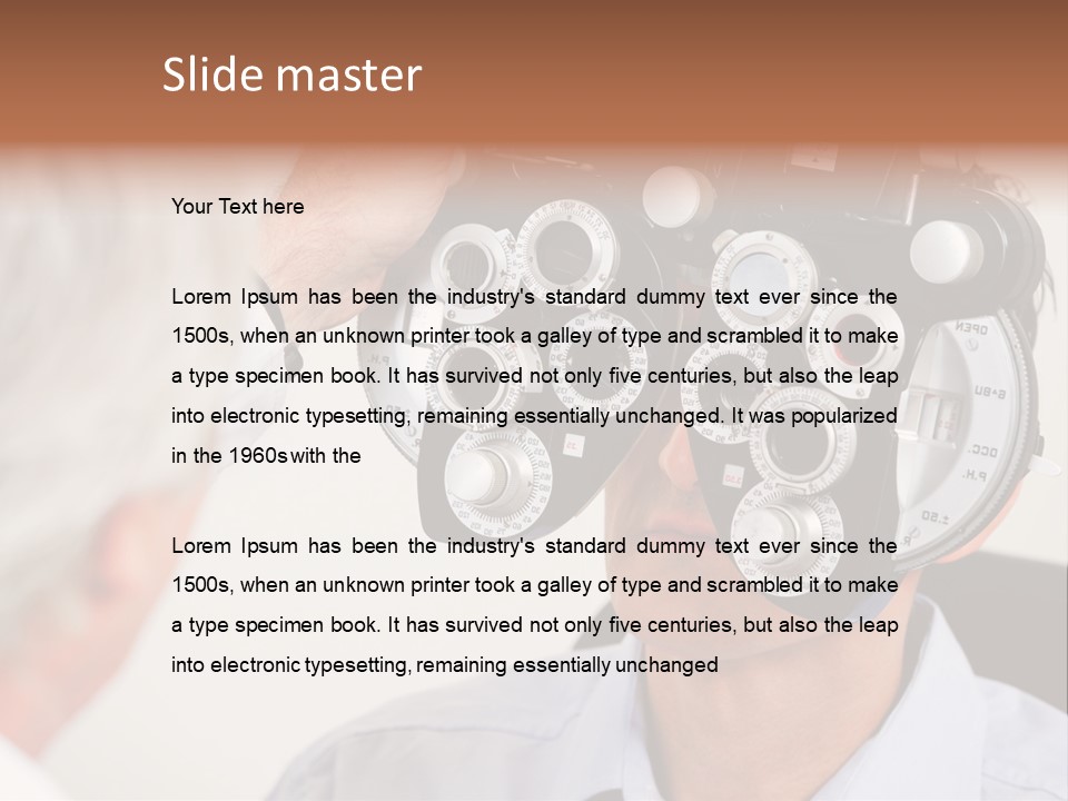 Refractive Phoropter Doctor PowerPoint Template