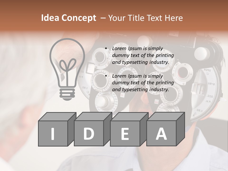 Refractive Phoropter Doctor PowerPoint Template
