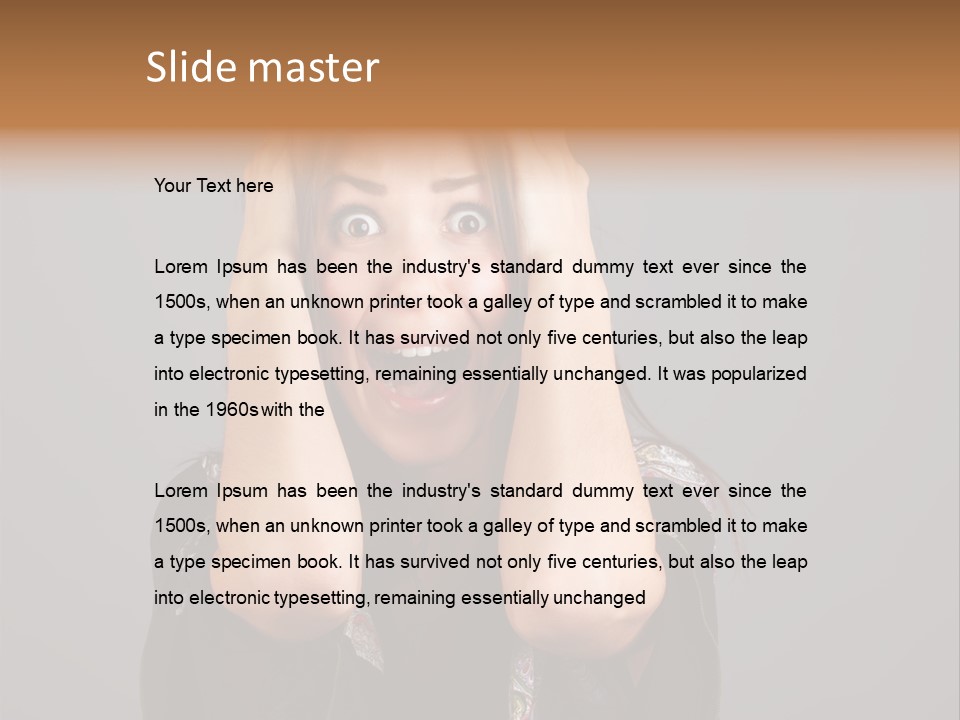 Person Lovely White PowerPoint Template