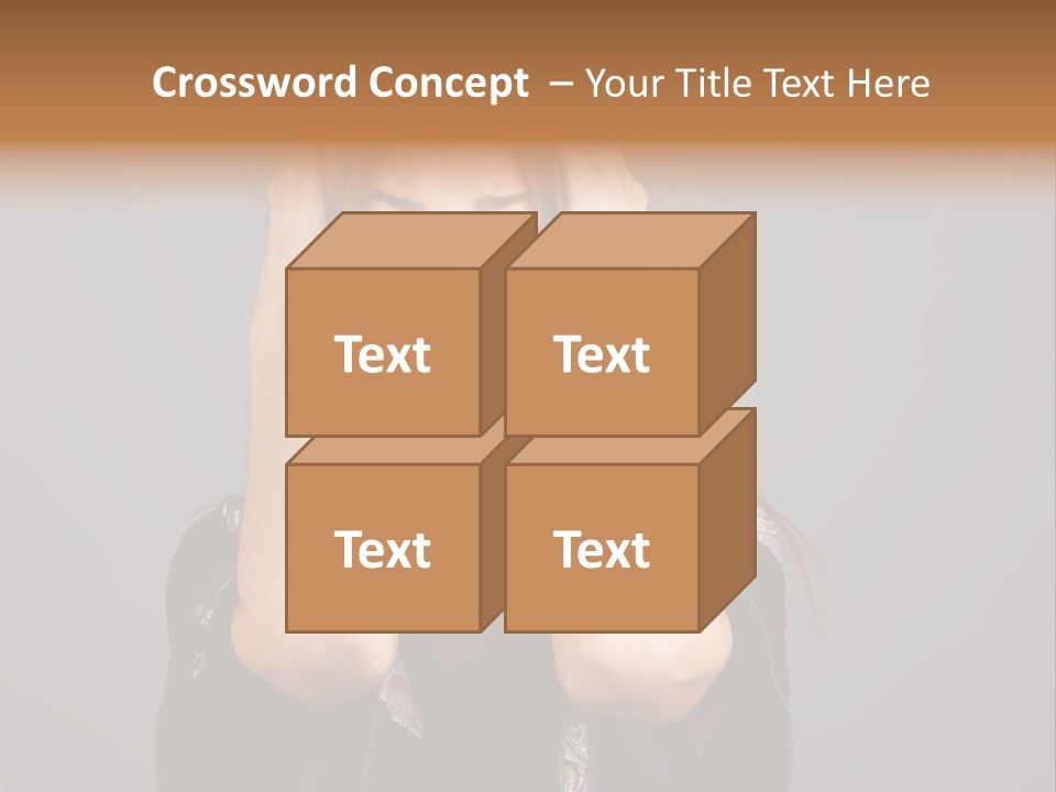 Person Lovely White PowerPoint Template