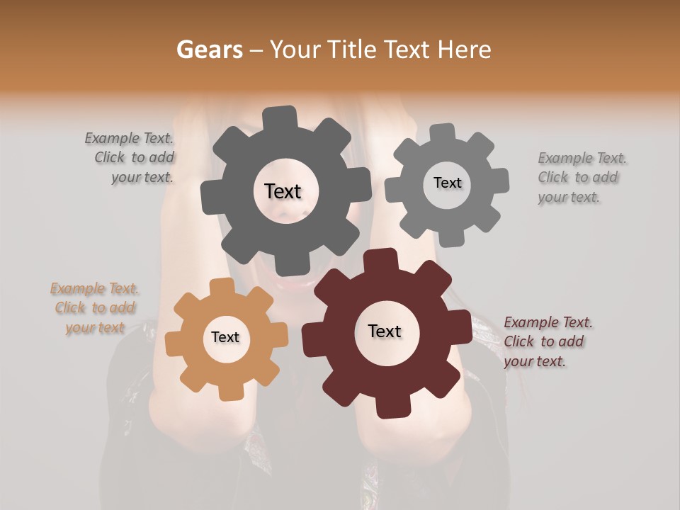 Person Lovely White PowerPoint Template