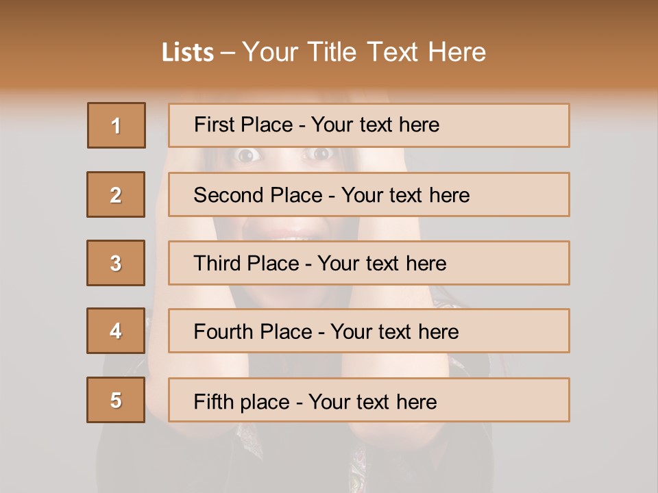 Person Lovely White PowerPoint Template
