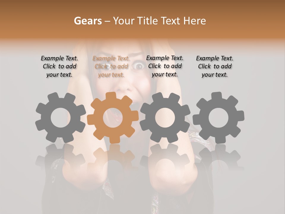 Person Lovely White PowerPoint Template