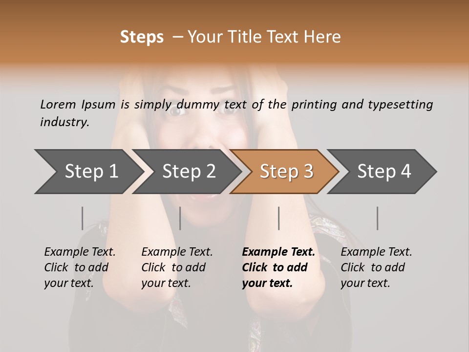 Person Lovely White PowerPoint Template