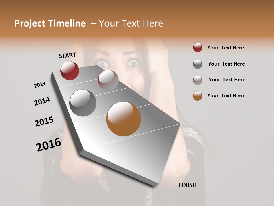 Person Lovely White PowerPoint Template