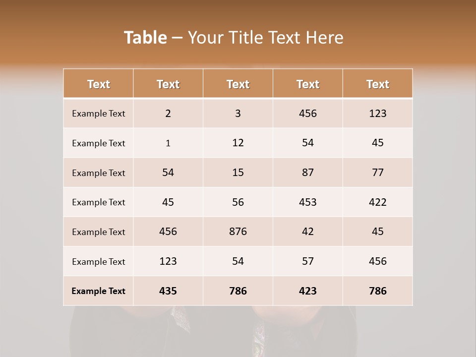 Person Lovely White PowerPoint Template